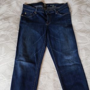 7 for all mankind jeans dark blue size 30